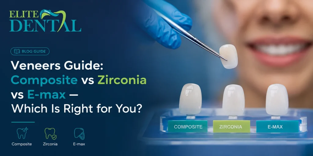 Composite veneers Zirconia veneers Emax veneers